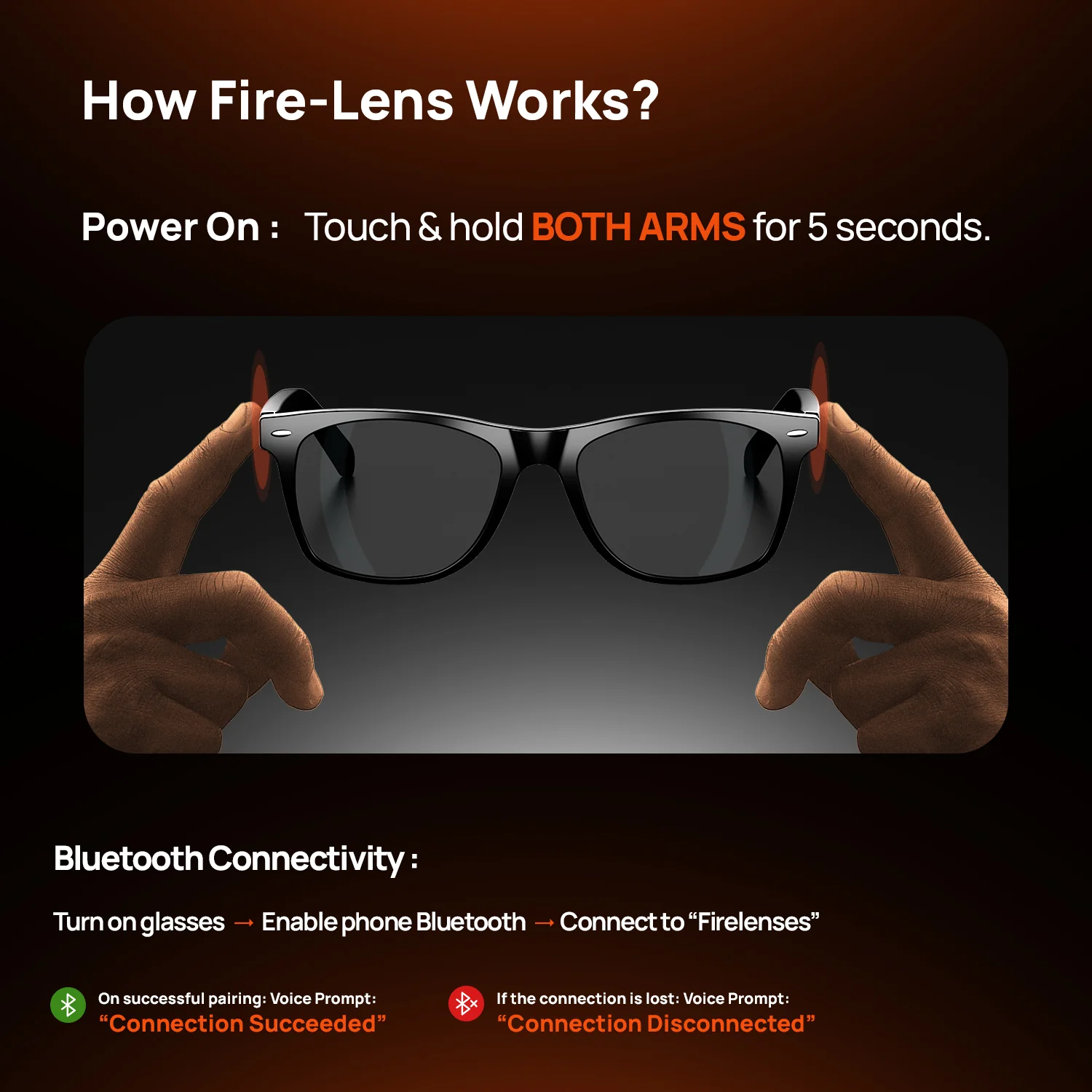 Fire-Lens Sway Smart Glasses | Wireless Bluetooth - Image 24