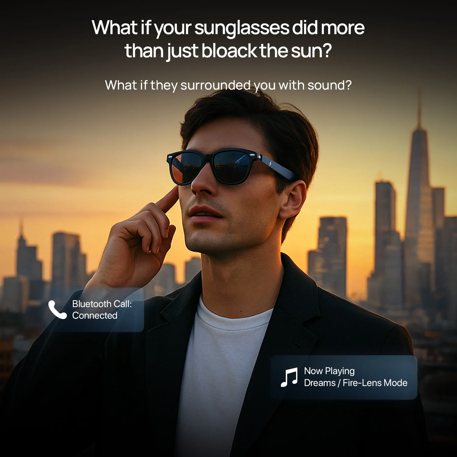 Fire-Lens Sway Smart Glasses | Wireless Bluetooth - Image 7