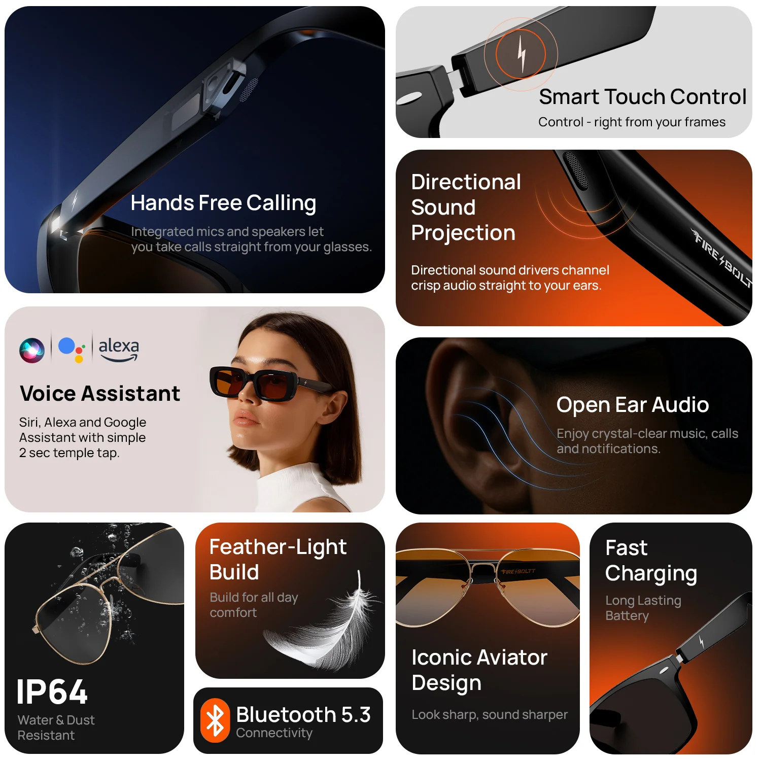 Fire-Lens Sway Smart Glasses | Wireless Bluetooth - Image 8